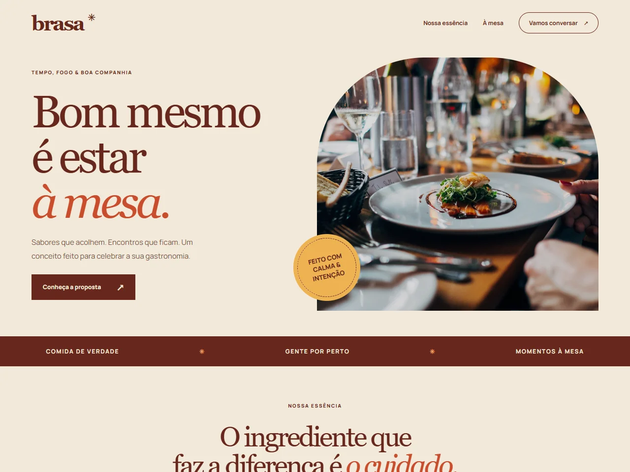 Prévia do modelo conceitual Brasa, Restaurantes & gastronomia