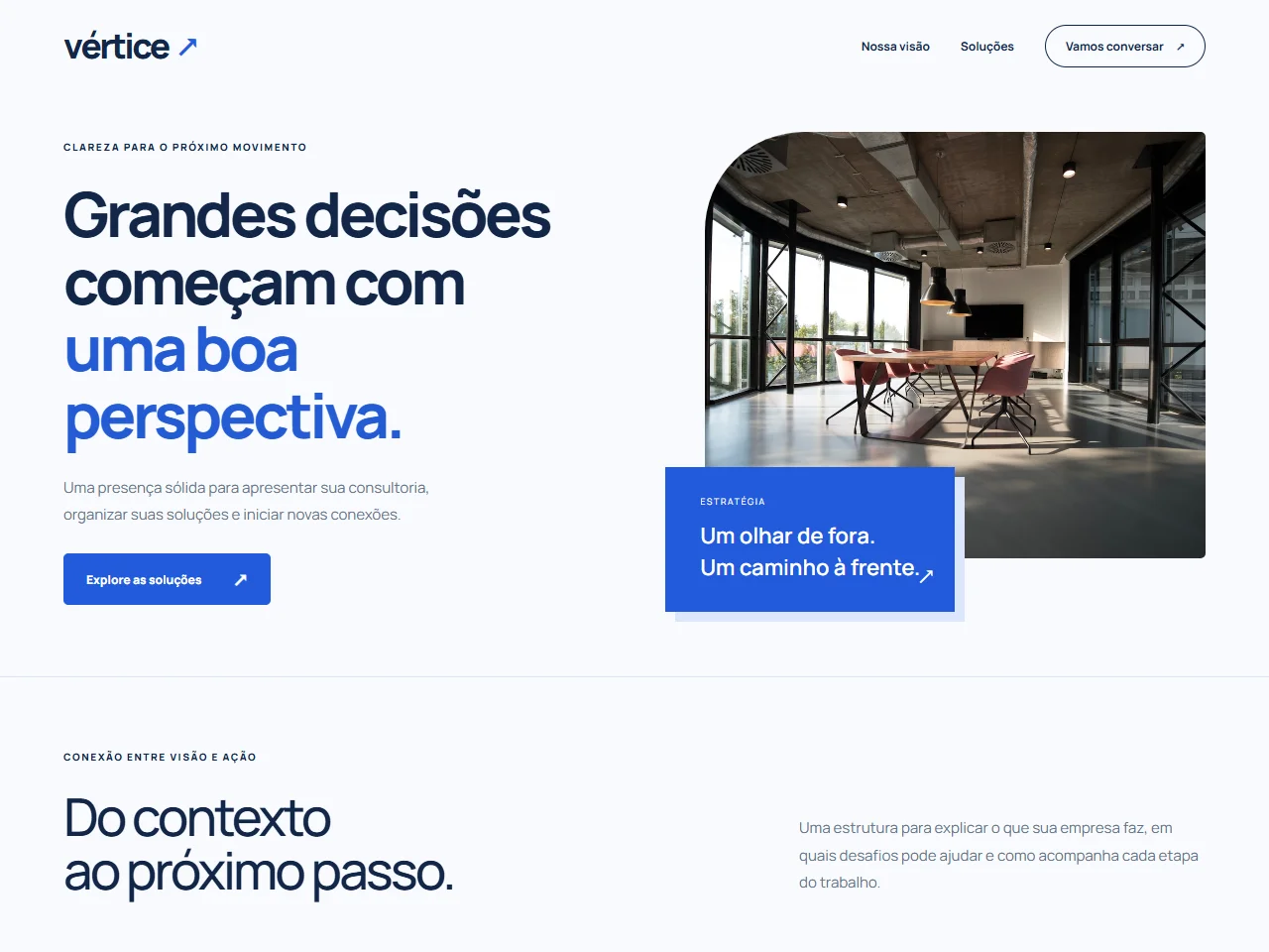 Prévia do modelo conceitual Vértice, Consultoria & negócios